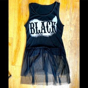 Refashioned 80’s mesh tulle tee